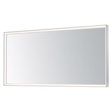 Bevel LED Mirror by ET2 - 60" x 28" Satin Nickel