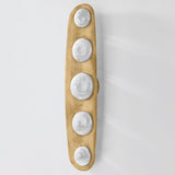 Bezel LED Wall Sconce Large By Corbett Vertical View