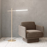 Bianca Floor Lamp Brass By Contradi - Lifestyle View