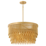Bijou Six Light Chandelier - Deluxe Gold