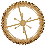 Bijou Six Light Chandelier - Deluxe Gold