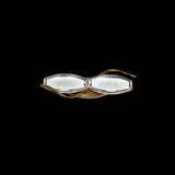 Bijoux Vanity Light Aged Brass Small By Schonbek Front View