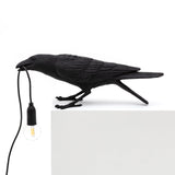 Bird Lamp Playing Outdoor By Seletti, Finish: Black
