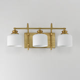 Bisque Bath Vanity Light Natural Aged Brass by Maxim Lighting