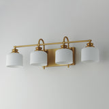 Bisque Bath Vanity Light Natural Aged Brass by Maxim Lighting