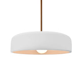 Bisque Rigid Stem Kit Ceramic Medium Spire Pendant by Justice Design