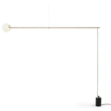 Bitta Suspension Light Satin Brass By Mogg Full View
