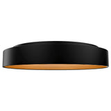 Black/Gold 26 inch Gaston 4CCT LED Flush Mount by WAC Lighting