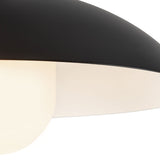 Black/Matte Opal Glass 6inch Umbra Pendant by Kuzco Lighting Details