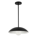 Black/Matte Opal Glass 6inch Umbra Pendant by Kuzco Lighting
