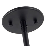 Black-Mix Glass 28inch Bolla Chandelier by Kuzco Lighting Canopy Details