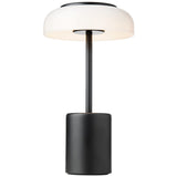 Black/Opal Blossi Mini Portable Table Lamp by Nuura