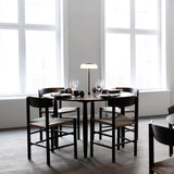 Black/Opal Large Blossi In-set Table Lamp by Nuura in Restaurant