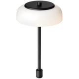 Black/Opal Small Blossi In-set Table Lamp by Nuura