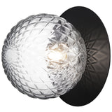 Black/Optic Clear Large Liila Ceiling/Wall Light by Nuura