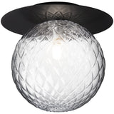Black/Optic Clear Large Liila Ceiling/Wall Light by Nuura