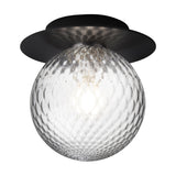 Black/Optic Clear Medium Liila Ceiling/Wall Light by Nuura