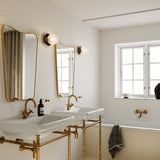 Black/Optic Clear Medium Liila Ceiling/Wall Light by Nuura in Bathroom