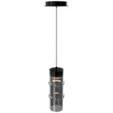 Black-Smoke Glass Kanister Pendant by WAC Lighting