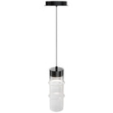 Black-White Glass Kanister Pendant by WAC Lighting