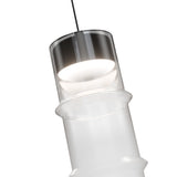 Black-White Glass Kanister Pendant by WAC Lighting