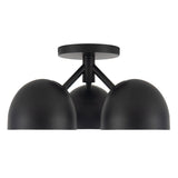 Black 12inch Fosso Semi-Flush Mount by Kuzco Lighting