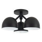 Black 12inch Fosso Semi-Flush Mount by Kuzco Lighting