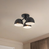 Black 12inch Fosso Semi-Flush Mount by Kuzco Lighting