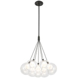 Black 17inch Bolla Chandelier by Kuzco Lighting