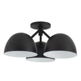 Black 17inch Fosso Semi-Flush Mount by Kuzco Lighting