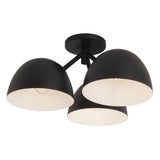 Black 17inch Fosso Semi-Flush Mount by Kuzco Lighting