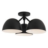 Black 17inch Fosso Semi-Flush Mount by Kuzco Lighting