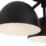 Black 17inch Fosso Semi-Flush Mount by Kuzco Lighting Details