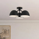 Black 17inch Fosso Semi-Flush Mount by Kuzco Lighting