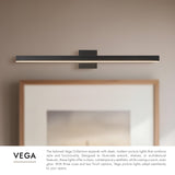 Black 31inch Vega Picture Wall/Picture Light by Kuzco Lighting