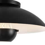 Black 5inch Umbra Semi-Flush Mount by Kuzco Lighting Details