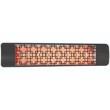 Black Brix Dual Element 39inch 5000 Watt Electric Patio Heater by Eurofase Heating