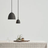 Concrete Castle Noir Pendant by Seed Design