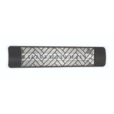 Black Chevron Dual Element 39inch 5000 Watt Electric Patio Heater by Eurofase Heating