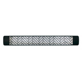 Black Chevron Dual Element 61" 3000 Watt Electric Patio Heather by Eurofase Heating
