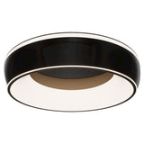Black Chrome Ringwall 4CCT LED Flush Mount by WAC Lighting