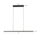 Black Drift Linear Pendant by Kuzco Lighting Dimensions