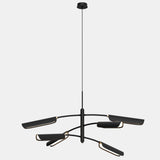 Black Flo Chandelier PR6 by Seed Design