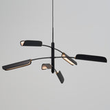 Black Flo Chandelier PR6 by Seed Design