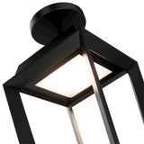 Black Levee Outdoor Task Pendant by WAC Lighting in Zoomed View