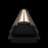 Black Moline 4CCT LED Outdoor Wall Sconce by WAC Lighting in Details View