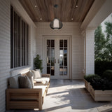 Black Poppin 4CCT LED Outdoor Pendant by WAC Lighting in Outdoor Area