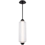 Black Portos Outdoor 4CCT LED Pendant by WAC Lighting