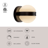 Black Selene Wall Sconce by Kuzco Lighting Light Source