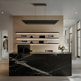 Black Shipmate 4CCT Linear Suspension by WAC Lighting in Reception Area